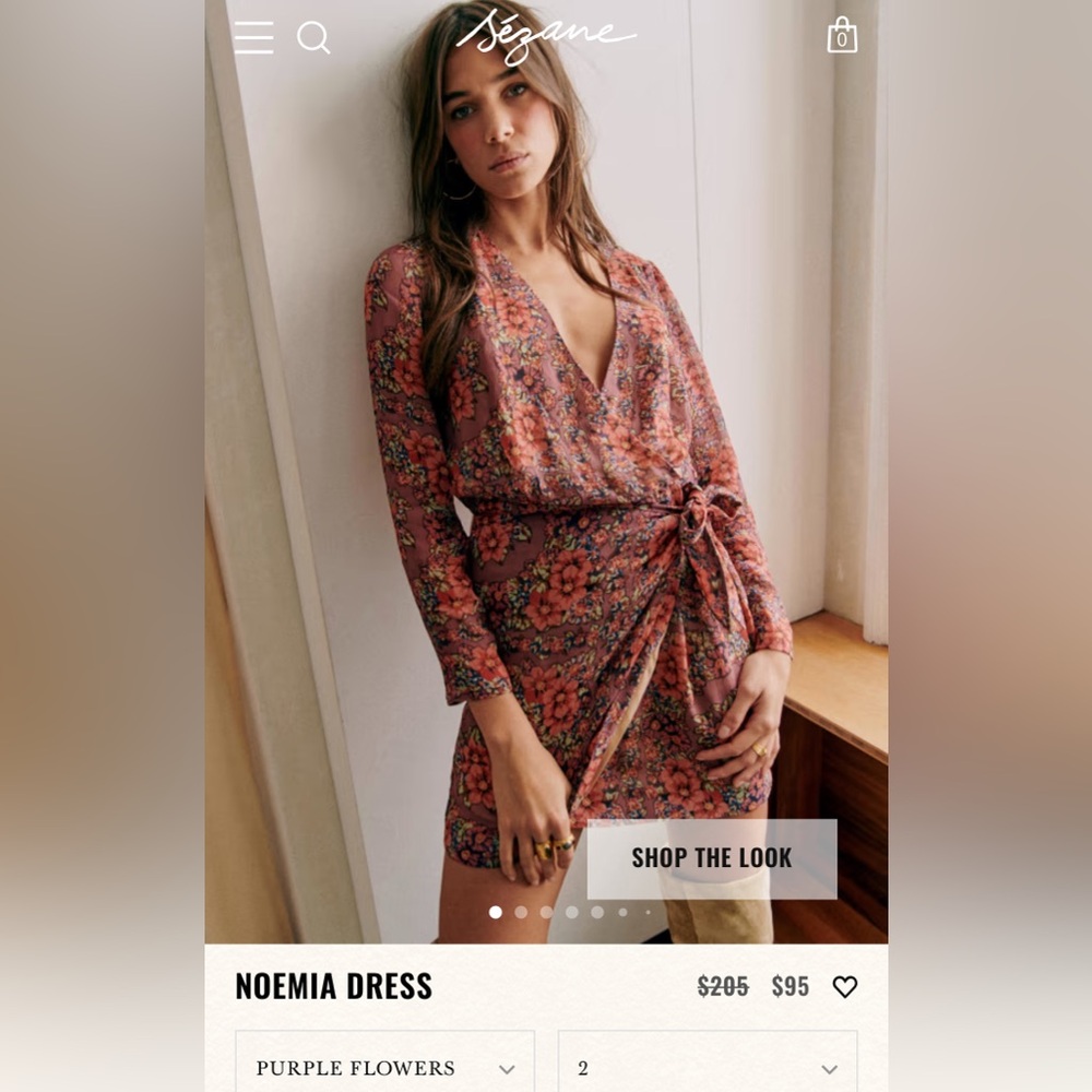 Sezane Noemia Wrap Dress